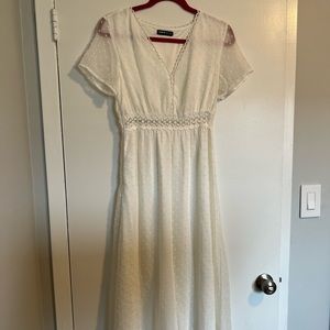 White Shein Maxi Dress